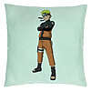 Perna Decorativa cu Naruto, 40x40 cm, Verde Menta, Husa Detasabila, Burduf 7 Perna Decorativa cu Naruto