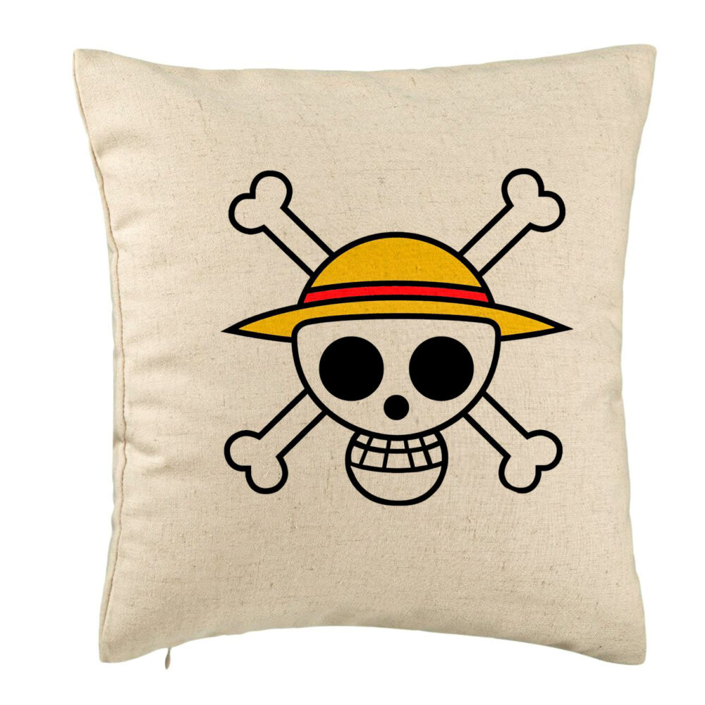 Perna Decorativa cu One Piece, 40x40 cm, Bej, Husa Detasabila, Burduf 5 Perna Decorativa cu One Piece