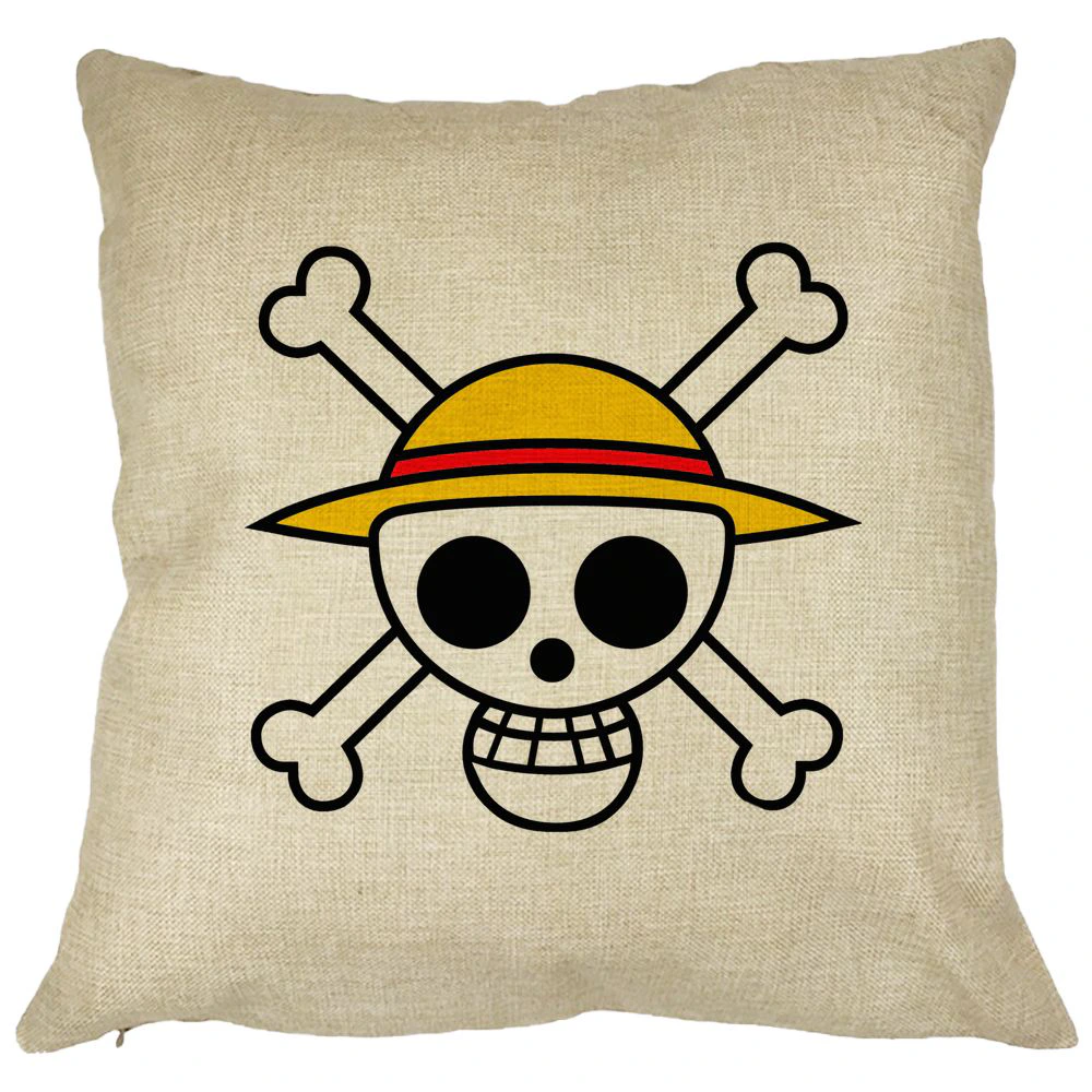 Perna Decorativa cu One Piece, 40x40 cm, Husa Detasabila, Burduf 11 Perna Decorativa cu One Piece