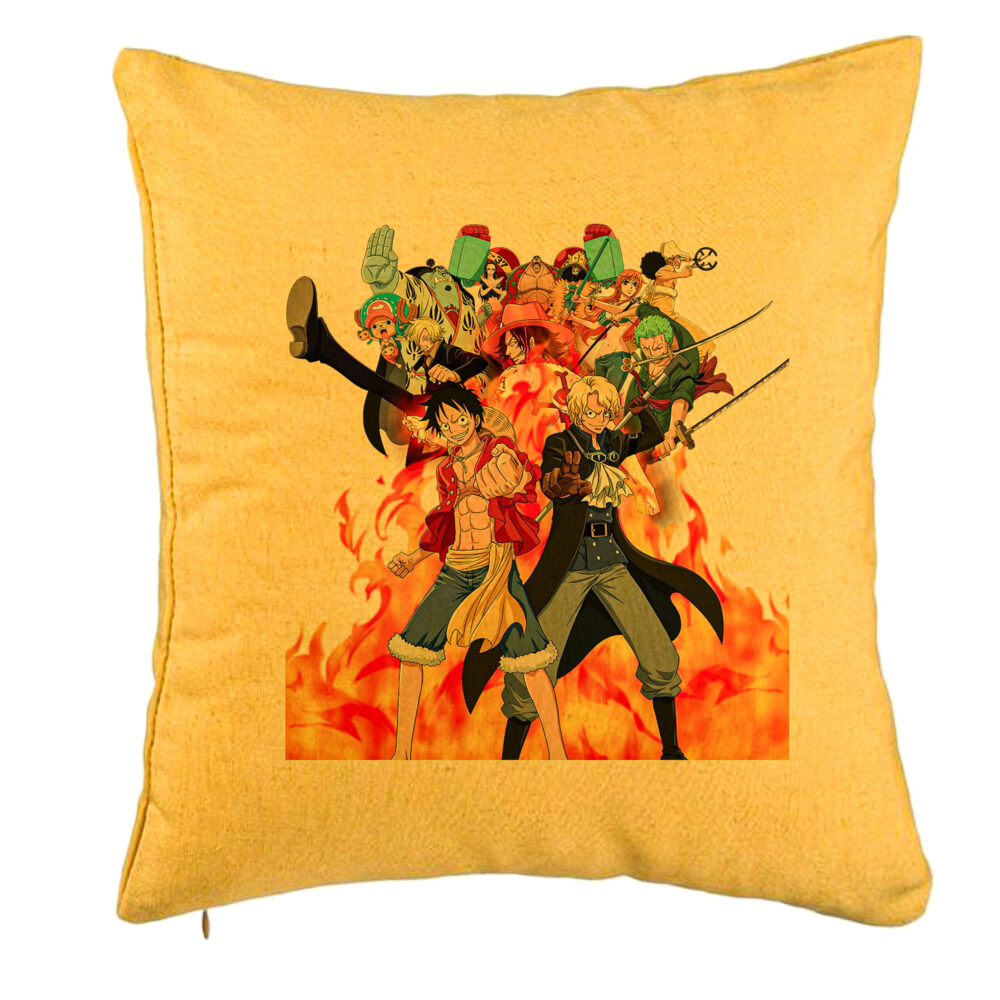 Perna Decorativa cu One Piece Cover, 40x40 cm, Galben, Husa Detasabila, Burduf 5 Perna Decorativa cu One Piece Cover