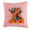 Perna Decorativa cu One Piece Cover, 40x40 cm, Roz, Husa Detasabila, Burduf 7 Perna Decorativa cu One Piece Cover
