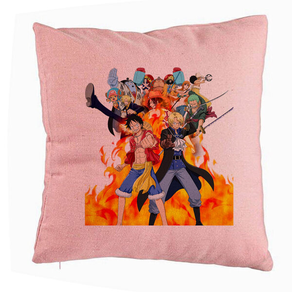 Perna Decorativa cu One Piece Cover, 40x40 cm, Roz, Husa Detasabila, Burduf 5 Perna Decorativa cu One Piece Cover