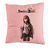 Perna Decorativa cu Steins Gate, 40x40 cm, Roz, Husa Detasabila, Burduf 7 Perna Decorativa cu Steins Gate