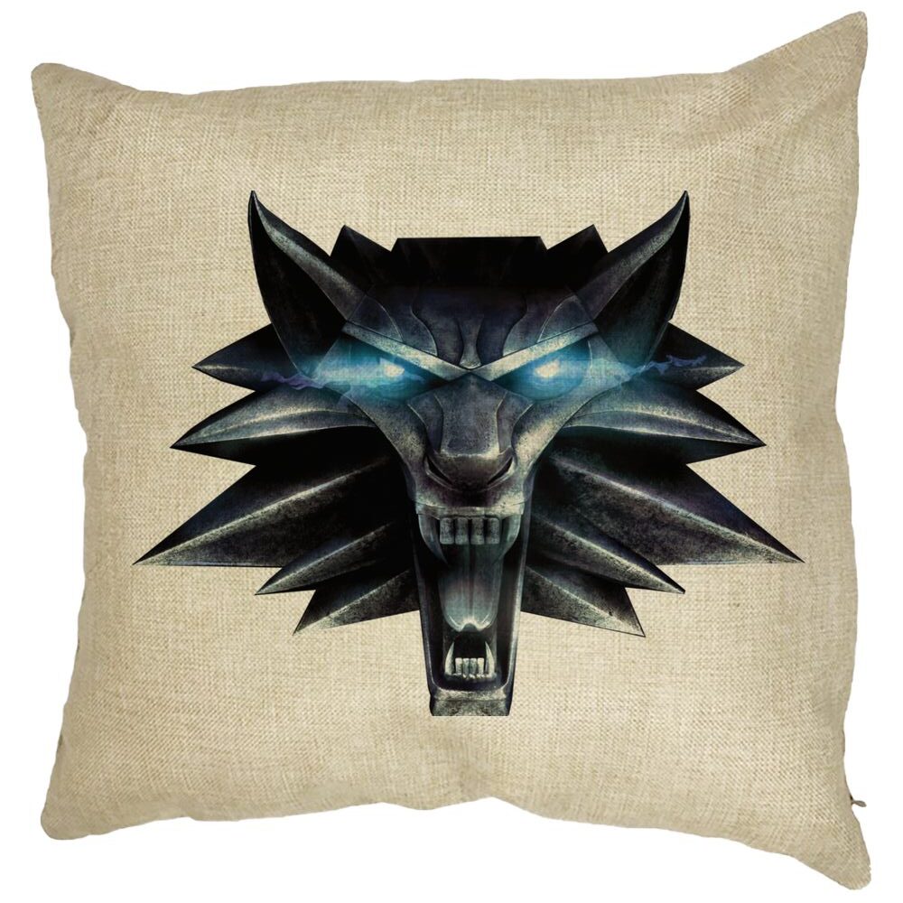 Perna Decorativa cu The Witcher Fans, 40x40 cm, Husa Detasabila, Burduf 11 Perna Decorativa cu The Witcher Fans