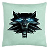 Perna Decorativa cu The Witcher Fans, 40x40 cm, Verde Menta, Husa Detasabila, Burduf 7 Perna Decorativa cu The Witcher Fans