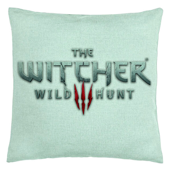 Perna Decorativa cu The Withcher Text, 40x40 cm, Verde Menta, Husa Detasabila, Burduf 5 Perna Decorativa cu The Withcher Text