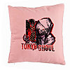 Perna Decorativa cu Tokyo Ghoul, 40x40 cm, Roz, Husa Detasabila, Burduf 7 Perna Decorativa cu Tokyo Ghoul