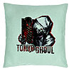 Perna Decorativa cu Tokyo Ghoul, 40x40 cm, Verde Menta, Husa Detasabila, Burduf 7 Perna Decorativa cu Tokyo Ghoul