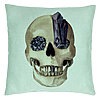Perna Decorativa cu motiv Craniu de Halloween, 1, 40x40 cm, Verde Menta, Husa Detasabila, Burduf 7 Perna Decorativa cu motiv Craniu de Halloween