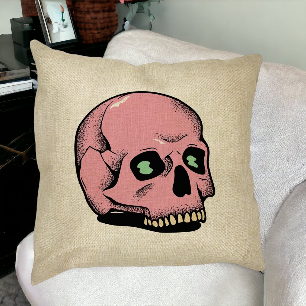 Perna Decorativa cu motiv Craniu de Halloween, 2, 40x40 cm, Husa Detasabila, Burduf 18 Perna Decorativa cu motiv Craniu de Halloween 2 40x40 cm Husa Detasabila Burduf bsc0550 5