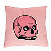 Perna Decorativa cu motiv Craniu de Halloween, 2, 40x40 cm, Roz, Husa Detasabila, Burduf 7 Perna Decorativa cu motiv Craniu de Halloween