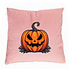 Perna Decorativa cu motiv Dovleac de Halloween 1, 40x40 cm, Roz, Husa Detasabila, Burduf 7 Perna Decorativa cu motiv Dovleac de Halloween 1