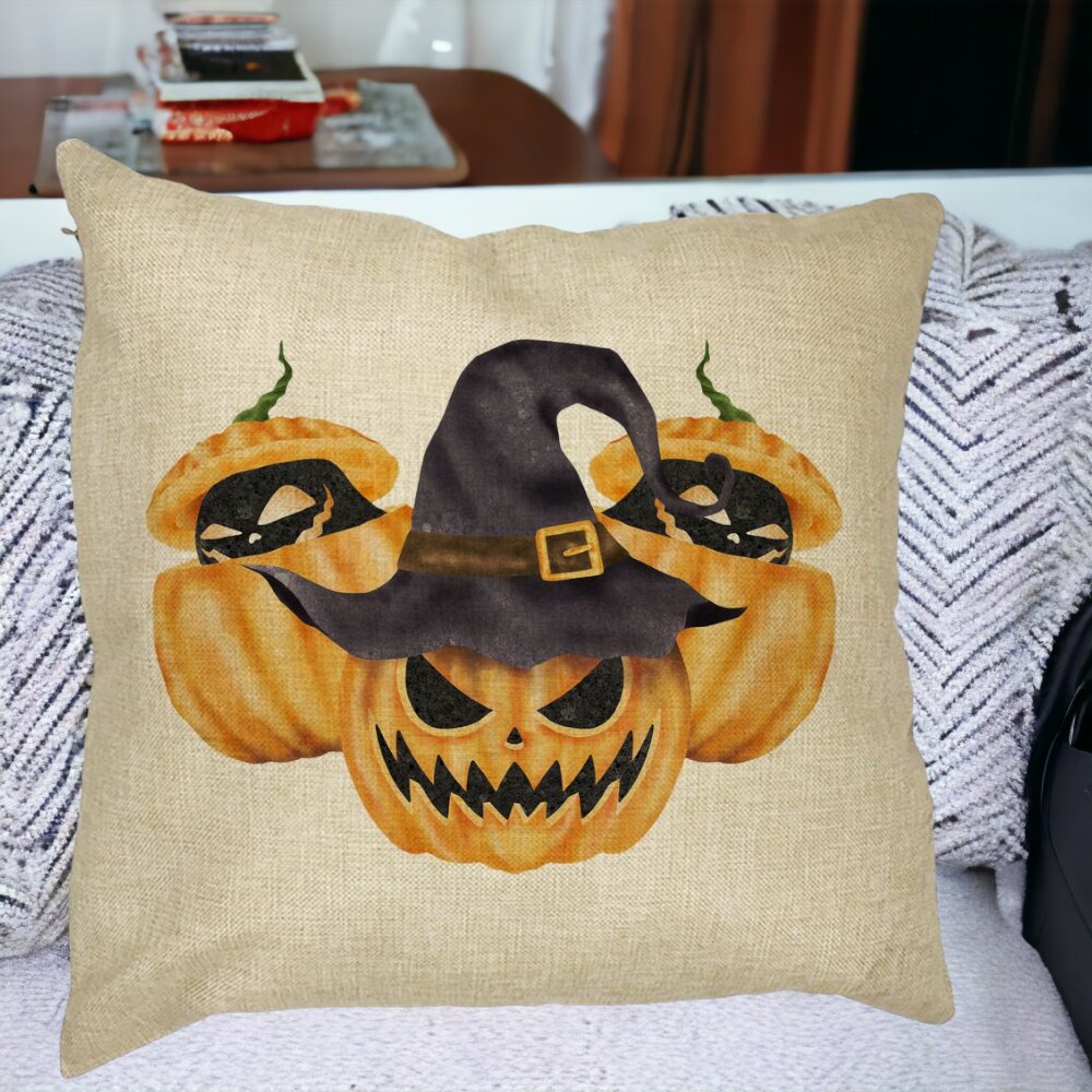 Perna Decorativa cu motiv Dovleac de Halloween 3, 40x40 cm, Husa Detasabila, Burduf 17 Perna Decorativa cu motiv Dovleac de Halloween 3 40x40 cm Husa Detasabila Burduf bsc0554 4