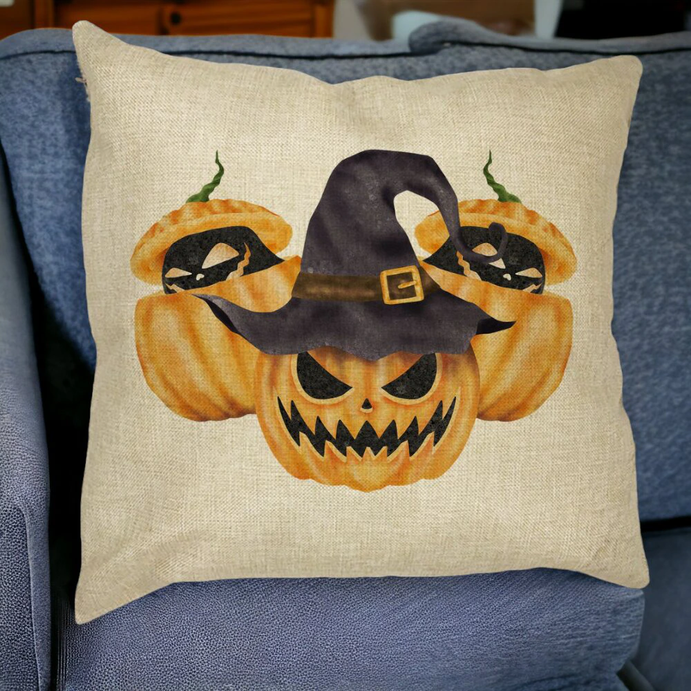 Perna Decorativa cu motiv Dovleac de Halloween 3, 40x40 cm, Husa Detasabila, Burduf 18 Perna Decorativa cu motiv Dovleac de Halloween 3 40x40 cm Husa Detasabila Burduf bsc0554 5