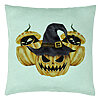 Perna Decorativa cu motiv Dovleac de Halloween 3, 40x40 cm, Verde Menta, Husa Detasabila, Burduf 7 Perna Decorativa cu motiv Dovleac de Halloween 3