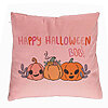 Perna Decorativa cu motiv Dovleac si Text de Halloween, Multicolor, 40x40 cm, Roz, Husa Detasabila, Burduf 7 Perna Decorativa cu motiv Dovleac si Text de Halloween