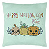 Perna Decorativa cu motiv Dovleac si Text de Halloween, Multicolor, 40x40 cm, Verde Menta, Husa Detasabila, Burduf 7 Perna Decorativa cu motiv Dovleac si Text de Halloween