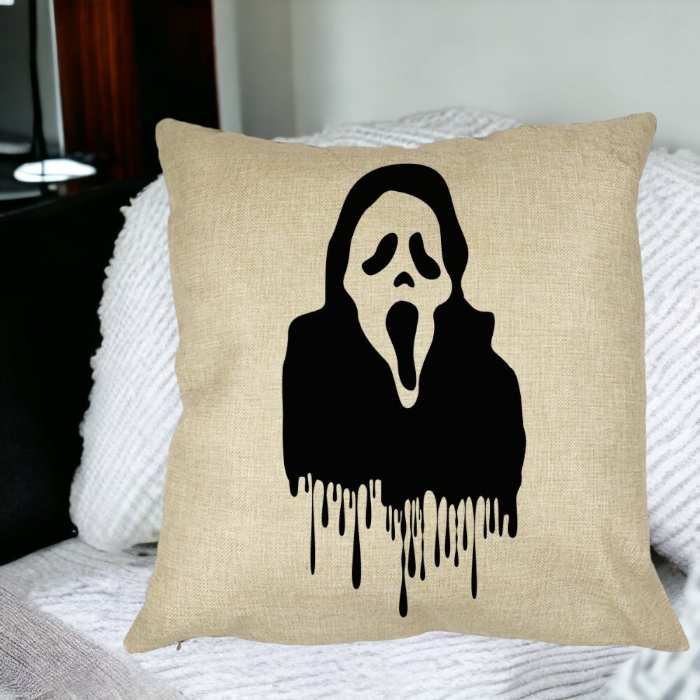 Perna Decorativa cu motiv Fantoma de Halloween 1, 40x40 cm, Husa Detasabila, Burduf 15 Perna Decorativa cu motiv Fantoma de Halloween 1 40x40 cm Husa Detasabila Burduf bsc0543 5