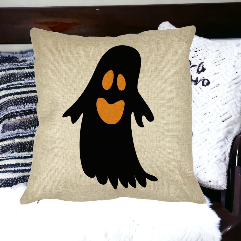 Perna Decorativa cu motiv Fantoma de Halloween 2, 40x40 cm, Husa Detasabila, Burduf 17 Perna Decorativa cu motiv Fantoma de Halloween 2 40x40 cm Husa Detasabila Burduf bsc0544 4