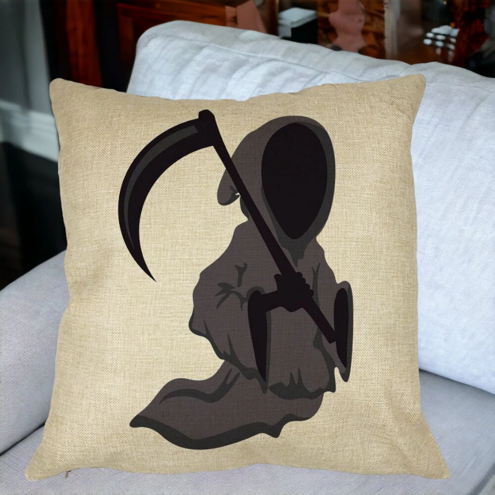 Perna Decorativa cu motiv Fantoma de Halloween 3, 40x40 cm, Husa Detasabila, Burduf 18 Perna Decorativa cu motiv Fantoma de Halloween 3 40x40 cm Husa Detasabila Burduf bsc0551 5