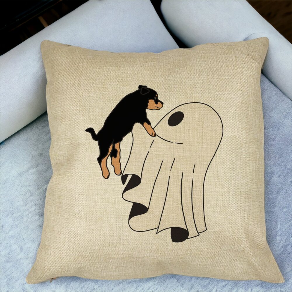 Perna Decorativa cu motiv Fantoma si Caine de Halloween, 40x40 cm, Husa Detasabila, Burduf 17 Perna Decorativa cu motiv Fantoma si Caine de Halloween 40x40 cm Husa Detasabila Burduf bsc0547 4