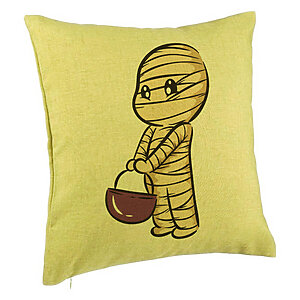 Perna Decorativa cu motiv Mumie de Halloween 1