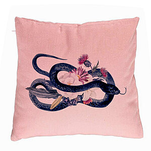 Perna Decorativa cu motiv Sarpe si Flori de Halloween