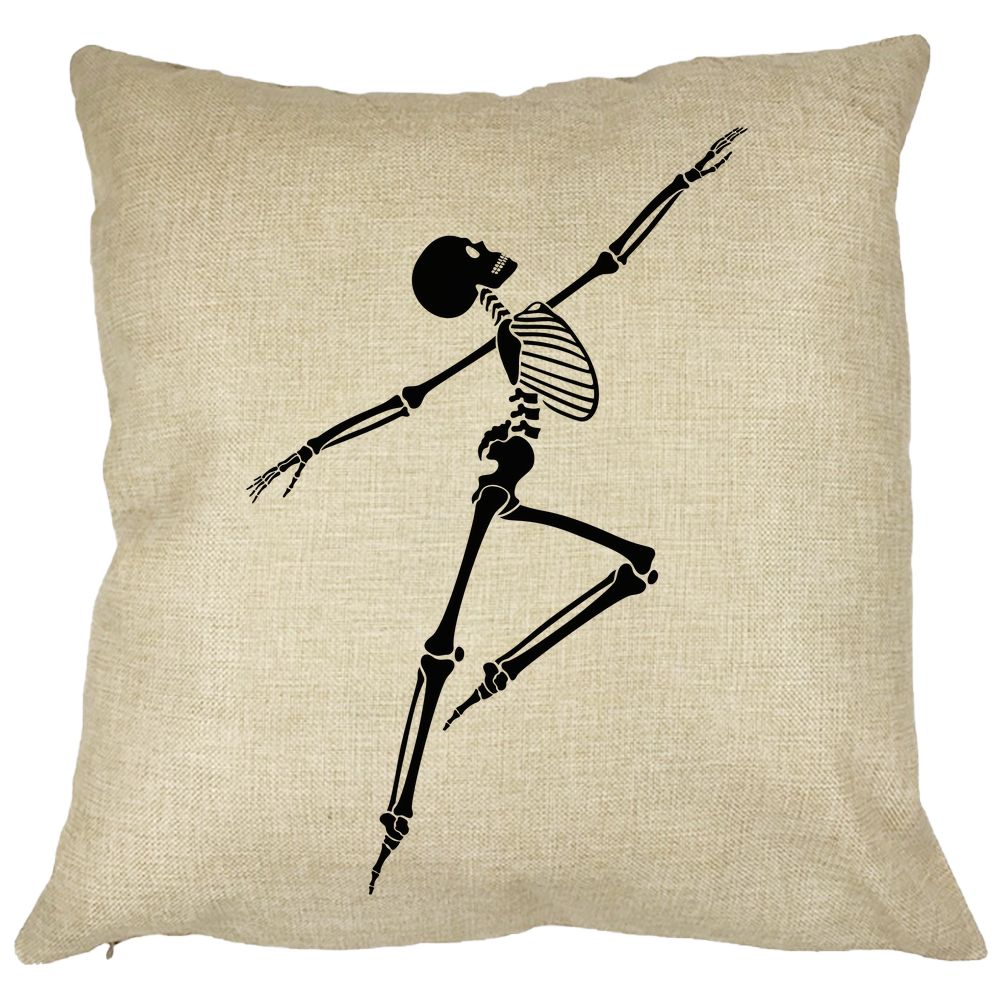 Perna Decorativa cu motiv Sechelet de Halloween 3, 40x40 cm, Husa Detasabila, Burduf 13 Perna Decorativa cu motiv Sechelet de Halloween 3