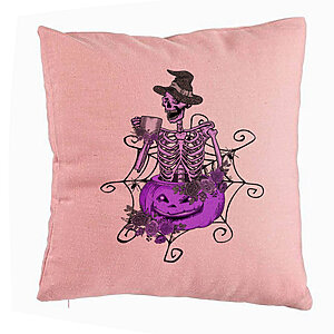 Perna Decorativa cu motiv Sechelet de Halloween 4