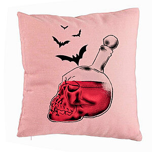 Perna Decorativa cu motiv Sticla Craniu de Halloween 1