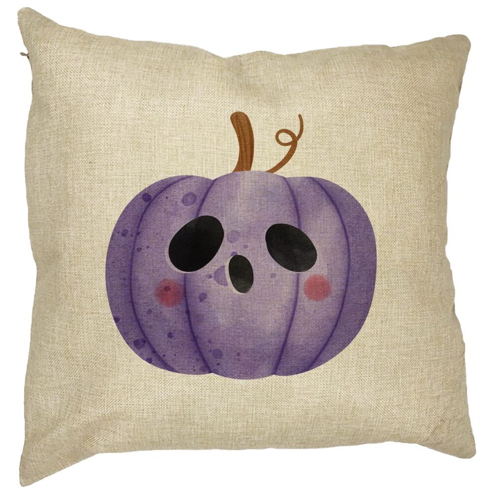 Perna Decorativa cu motiv de Halloween 10, 40x40 cm, Husa Detasabila, Burduf 13 Perna Decorativa cu motiv de Halloween 10