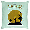 Perna Decorativa cu motiv de Halloween 2, 40x40 cm, Verde Menta, Husa Detasabila, Burduf 7 Perna Decorativa cu motiv de Halloween 2