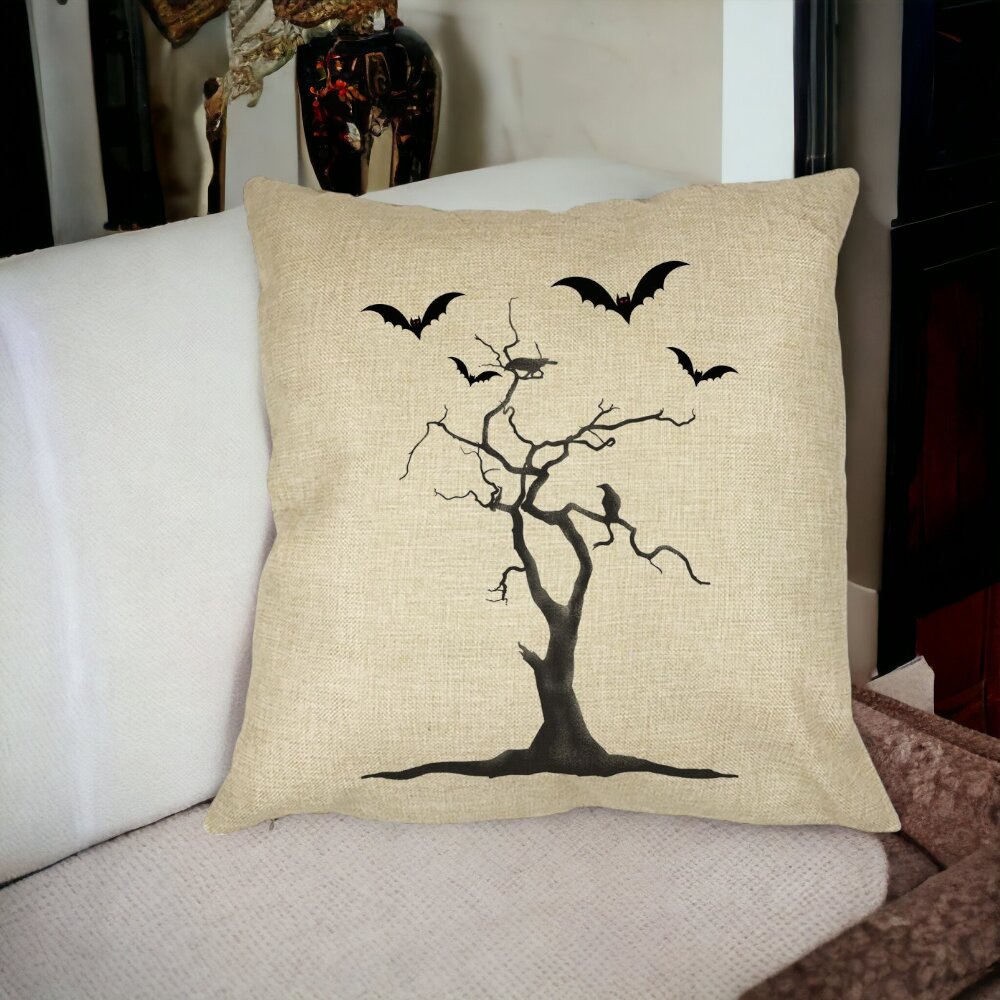 Perna Decorativa cu motiv de Halloween 3, 40x40 cm, Husa Detasabila, Burduf 15 Perna Decorativa cu motiv de Halloween 3 40x40 cm Husa Detasabila Burduf bsc0521 4