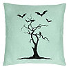 Perna Decorativa cu motiv de Halloween 3, 40x40 cm, Verde Menta, Husa Detasabila, Burduf 7 Perna Decorativa cu motiv de Halloween 3