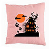 Perna Decorativa cu motiv de Halloween 4, 40x40 cm, Roz, Husa Detasabila, Burduf 7 Perna Decorativa cu motiv de Halloween 4