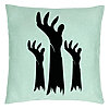 Perna Decorativa cu motiv de Halloween 5, 40x40 cm, Verde Menta, Husa Detasabila, Burduf 7 Perna Decorativa cu motiv de Halloween 5