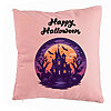 Perna Decorativa cu motiv de Halloween si Text, 40x40 cm, Roz, Husa Detasabila, Burduf 7 Perna Decorativa cu motiv de Halloween si Text
