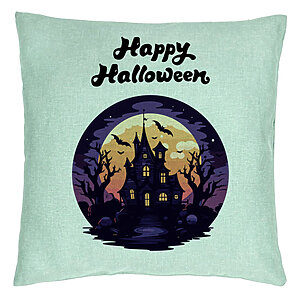 Perna Decorativa cu motiv de Halloween si Text