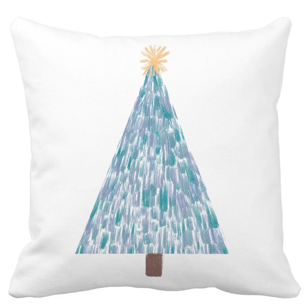 Perna Decorativa cu tematica Craciun, Brad, 3, 40x40 cm, Alba, Mata, Husa Detasabila, Burduf 11 Perna Decorativa cu tematica Craciun
