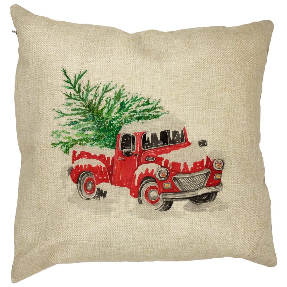 Perna Decorativa cu tematica de Craciun, 1, 40x40 cm, Husa Detasabila, Burduf 13 Perna Decorativa cu tematica de Craciun