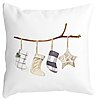 Perna Decorativa cu tematica de Craciun, 10, 40x40 cm, Alba, Mata, Husa Detasabila, Burduf 16 Perna Decorativa cu tematica de Craciun