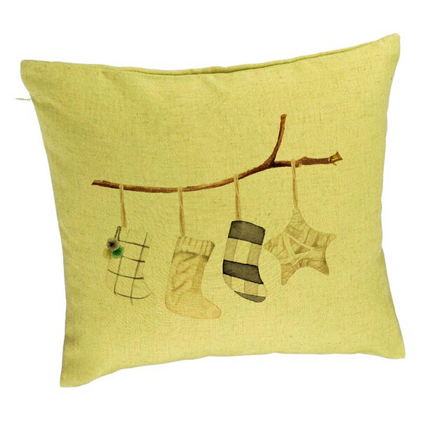 Perna Decorativa cu tematica de Craciun, 10, 40x40 cm, Verde, Husa Detasabila, Burduf 5 Perna Decorativa cu tematica de Craciun