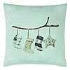 Perna Decorativa cu tematica de Craciun, 10, 40x40 cm, Verde Menta, Husa Detasabila, Burduf 22 Perna Decorativa cu tematica de Craciun