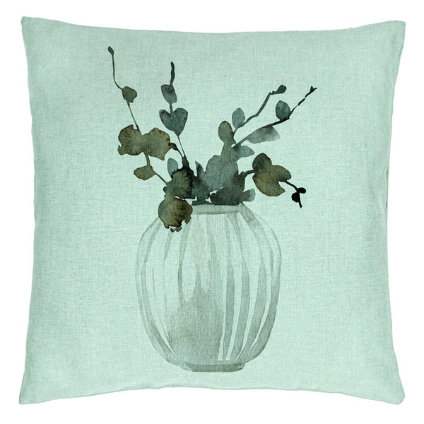 Perna Decorativa cu tematica de Craciun, 11, 40x40 cm, Verde Menta, Husa Detasabila, Burduf 15 Perna Decorativa cu tematica de Craciun
