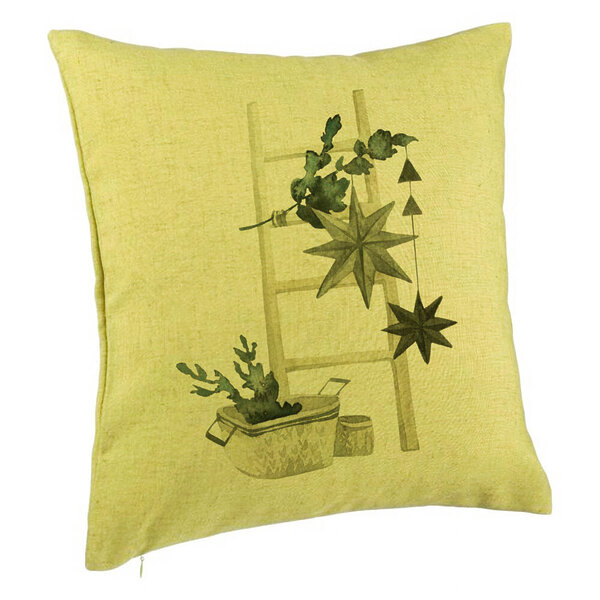 Perna Decorativa cu tematica de Craciun, 12, 40x40 cm, Verde, Husa Detasabila, Burduf 5 Perna Decorativa cu tematica de Craciun