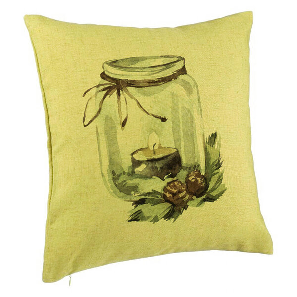 Perna Decorativa cu tematica de Craciun, 13, 40x40 cm, Verde, Husa Detasabila, Burduf 5 Perna Decorativa cu tematica de Craciun