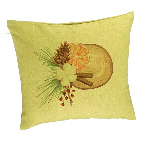 Perna Decorativa cu tematica de Craciun, 14, 40x40 cm, Verde, Husa Detasabila, Burduf 5 Perna Decorativa cu tematica de Craciun