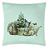 Perna Decorativa cu tematica de Craciun, 17, 40x40 cm, Verde Menta, Husa Detasabila, Burduf 22 Perna Decorativa cu tematica de Craciun