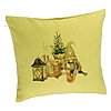 Perna Decorativa cu tematica de Craciun, 19, 40x40 cm, Verde, Husa Detasabila, Burduf 7 Perna Decorativa cu tematica de Craciun