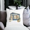 Perna Decorativa cu tematica de Craciun, 2, 40x40 cm, Alba, Mata, Husa Detasabila, Burduf 20 Mata
